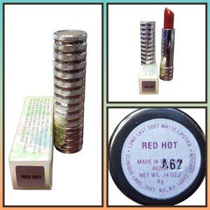 Clinique RARE DISCONTINUED ~ RED HOT Long Last Soft Matte Lipstick Full Size NEW